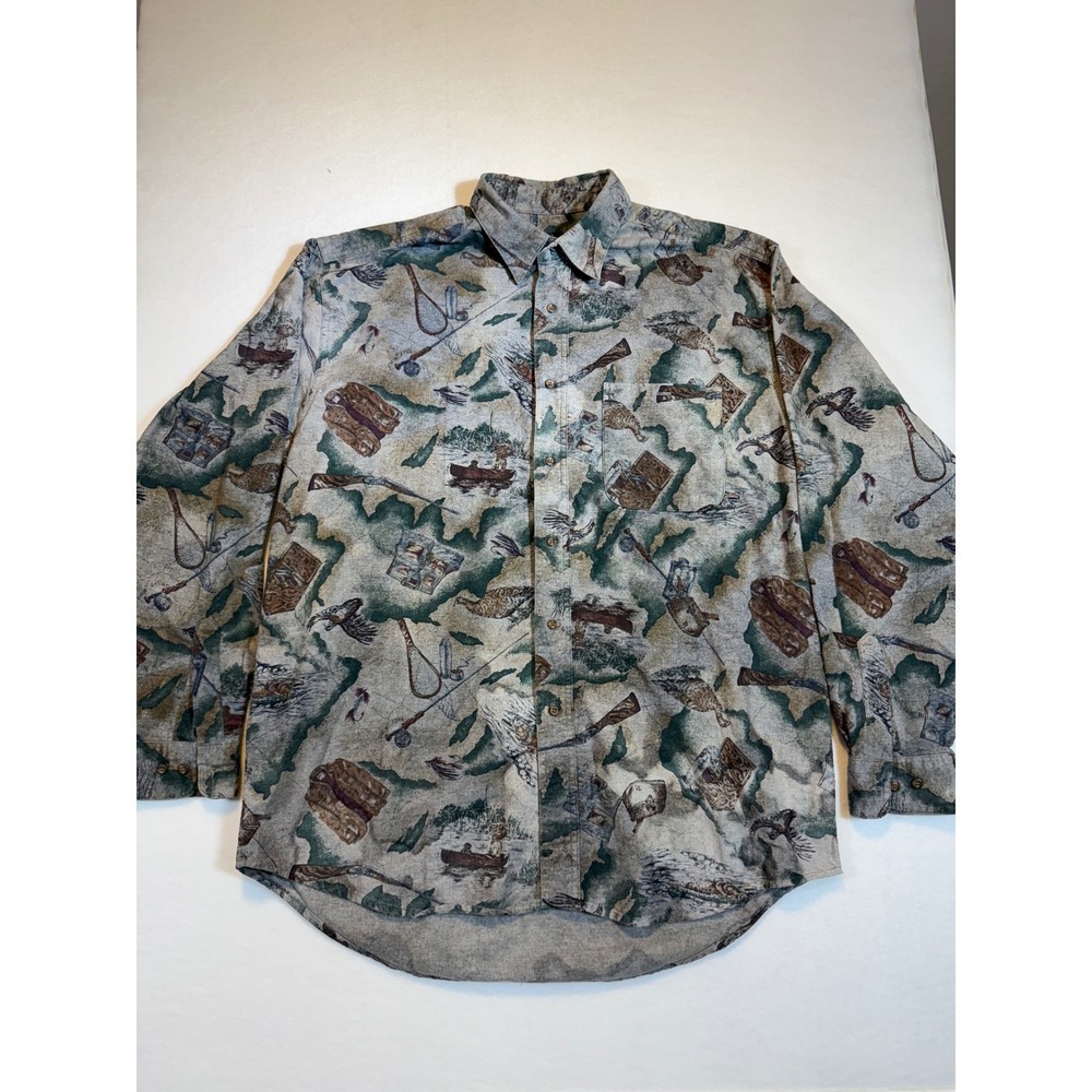 Orvis Fishing Shirt Mens XL Button Up Long Sleeve Outdoor Flannel